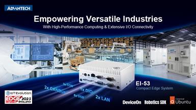 Advantech ra mắt máy tính biên nhỏ gọn EI-53: Hiệu năng mạnh mẽ & kết nối I/O mở rộng cho nhiều ngành công nghiệp